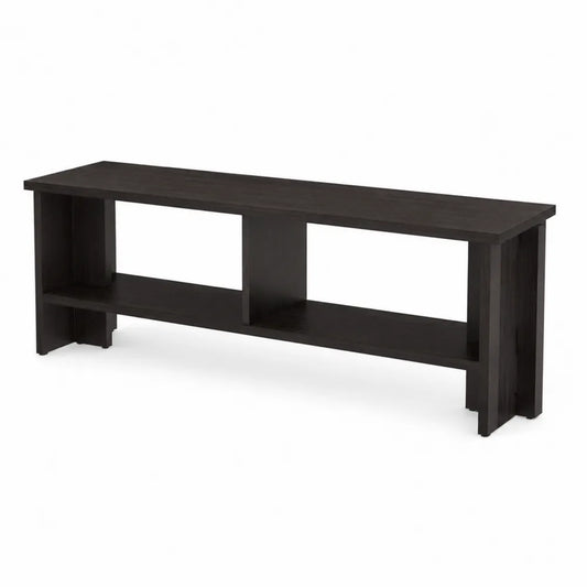 Mobile TV rettangolare in MDF nero 150x40x50 cm