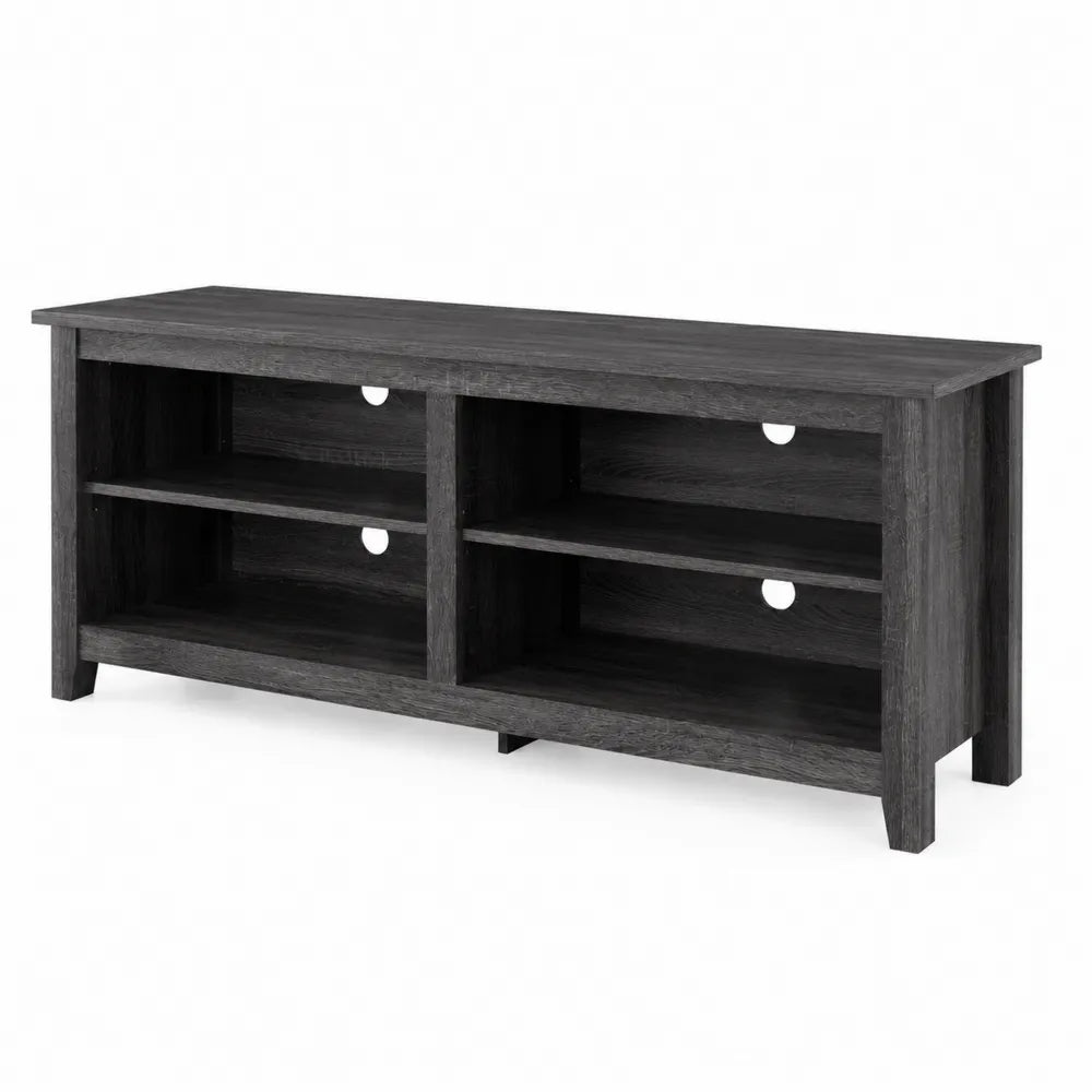 Mobile TV in Legno Composito Nero 120x40x45 cm