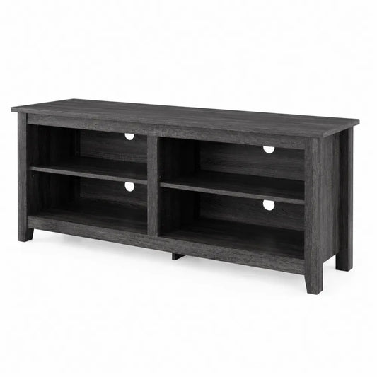 Mobile TV in Legno Composito Nero 120x40x45 cm
