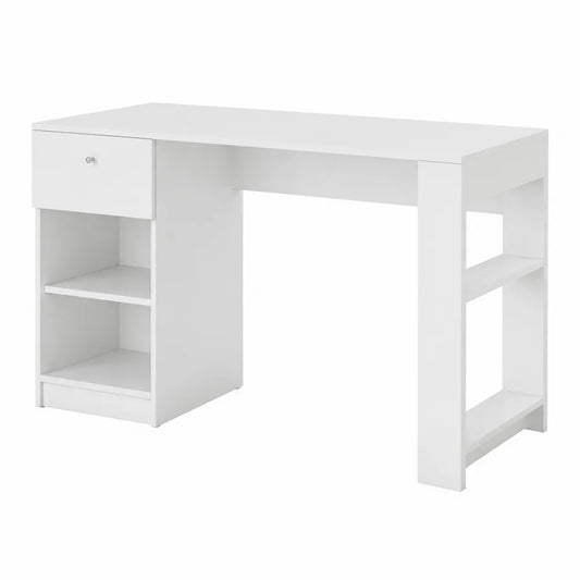 Scrivania in Legno Composito con Cassetto e Ripiani 120x60x75 cm